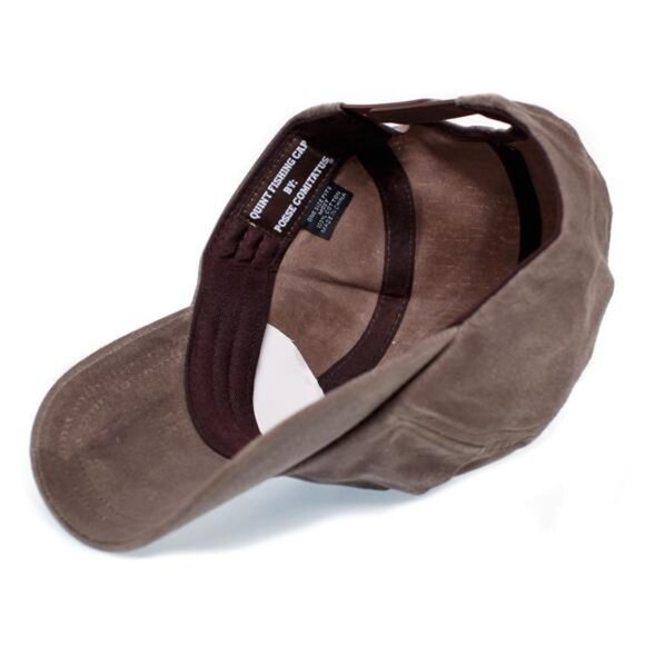 Retro 80s Quint Fishing Hat Jaws Movie Cap Brown Canvas 5 Panel Wax Waterproof - Picture 5 of 5